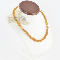 Unpolished amber necklace
